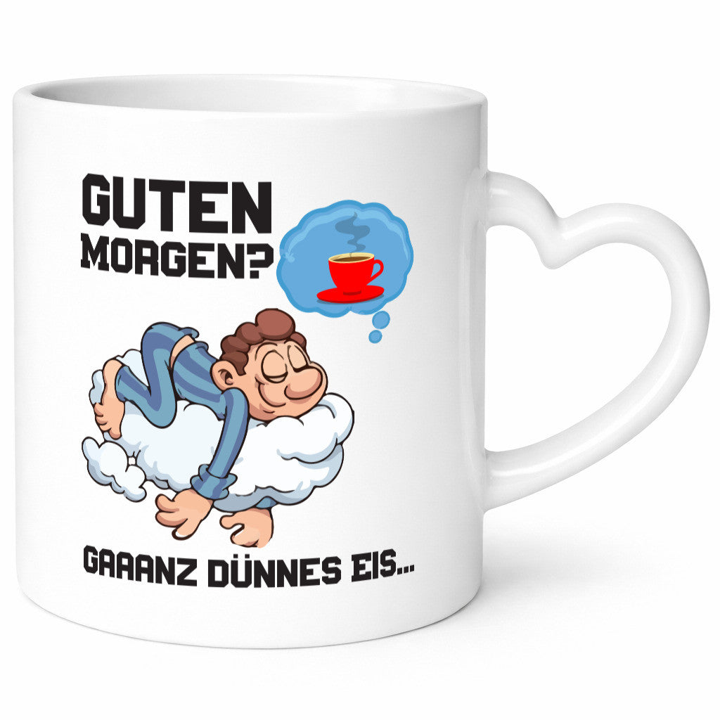 Ganz dünnes Eis | Morgenmuffel Tasse Kaffeetrinker Geschenkidee Humor