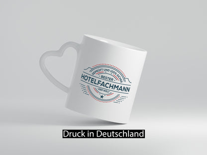 Geprüft und sicher: Hotelfachmann |Hotel Geschenkidee Humor Tasse