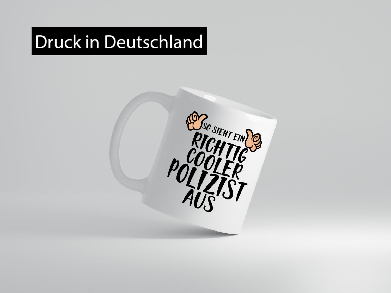 Richtig Cooler Polizist | Daumen hoch Polizei Revier Geschenk Humor
