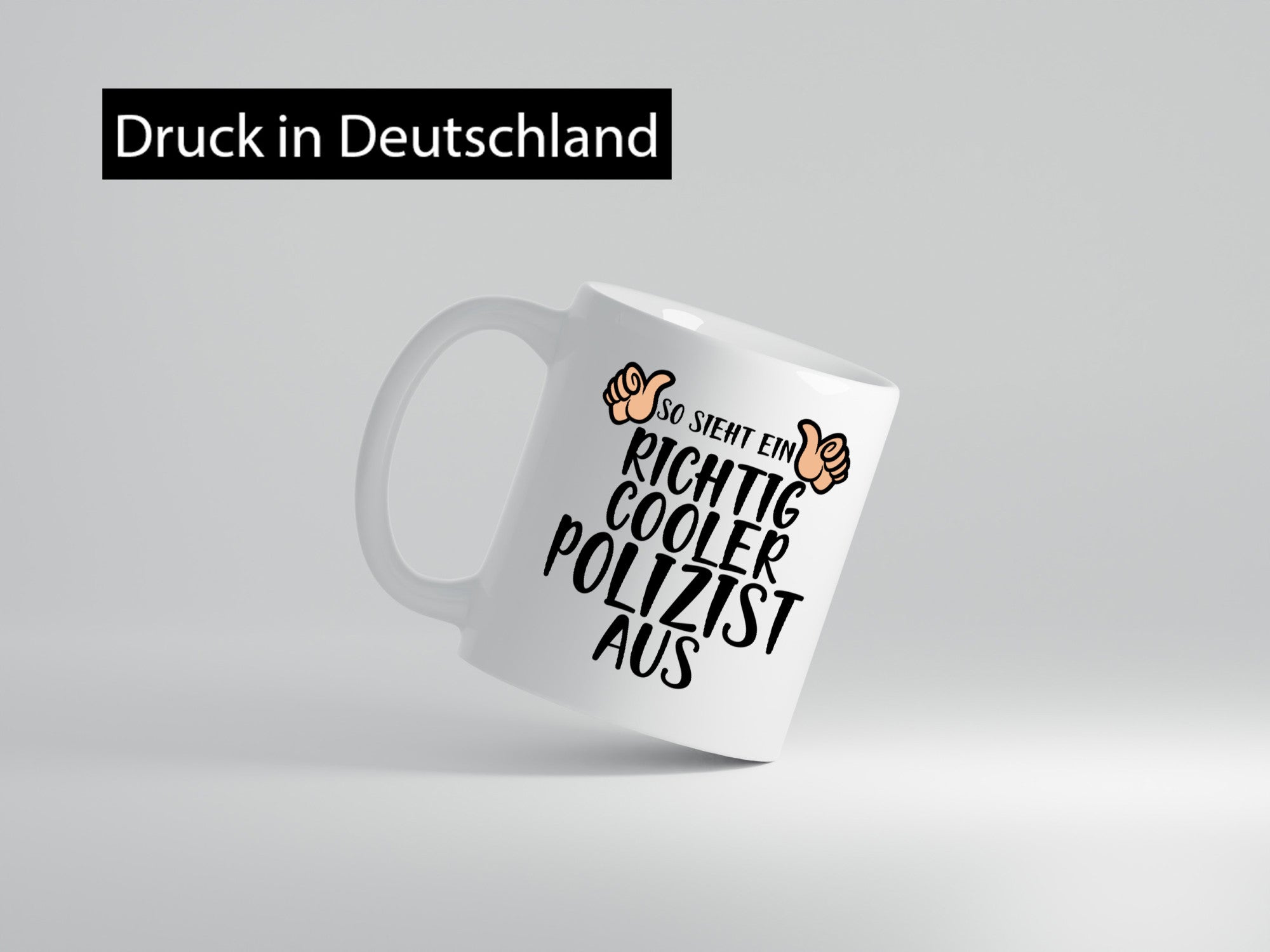 Richtig Cooler Polizist | Daumen hoch Polizei Revier Geschenk Humor