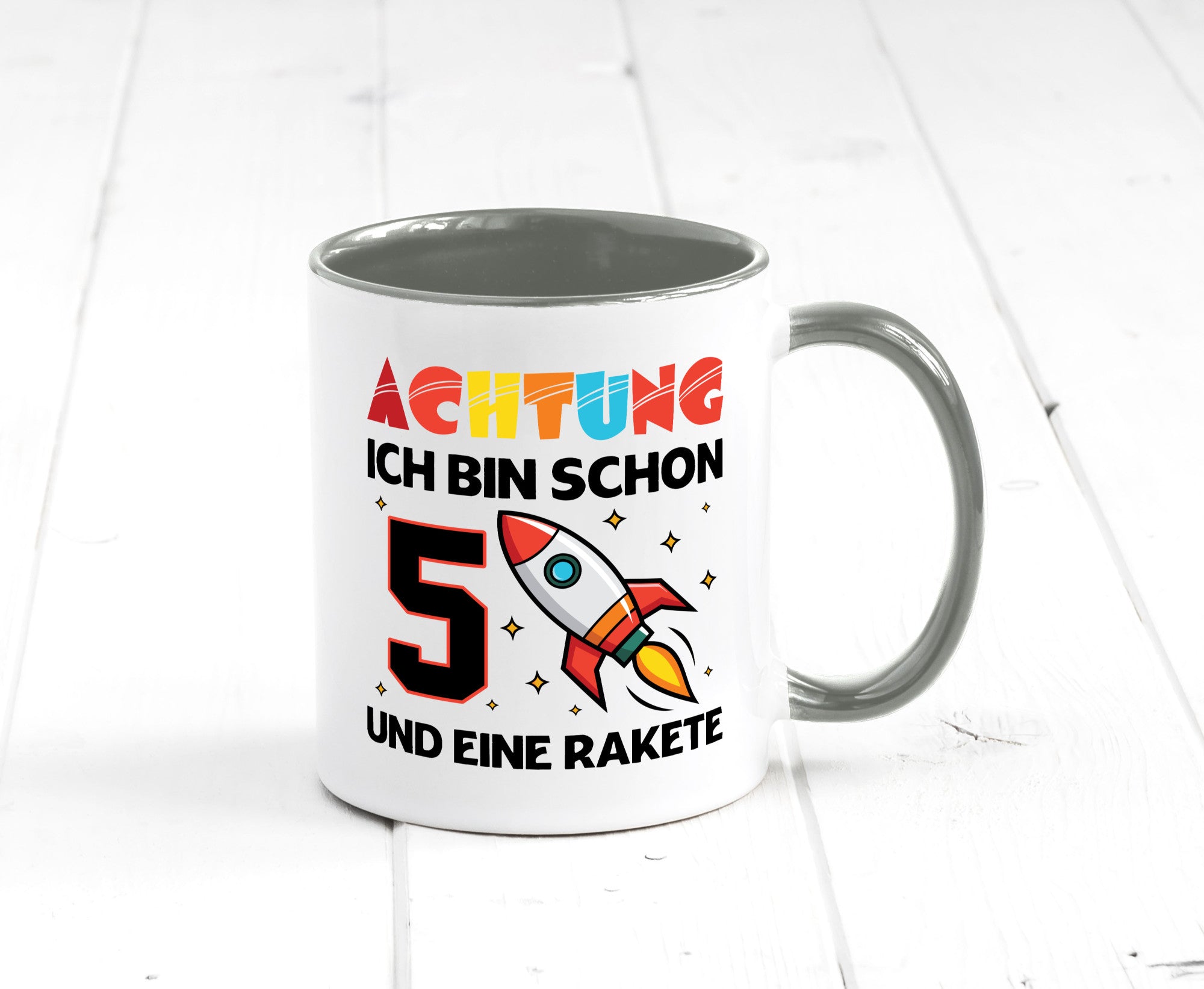 5. Geburtstag | Rakete Weltraum 5 Jahre Galaxy lustig Geschenkidee Geschenk