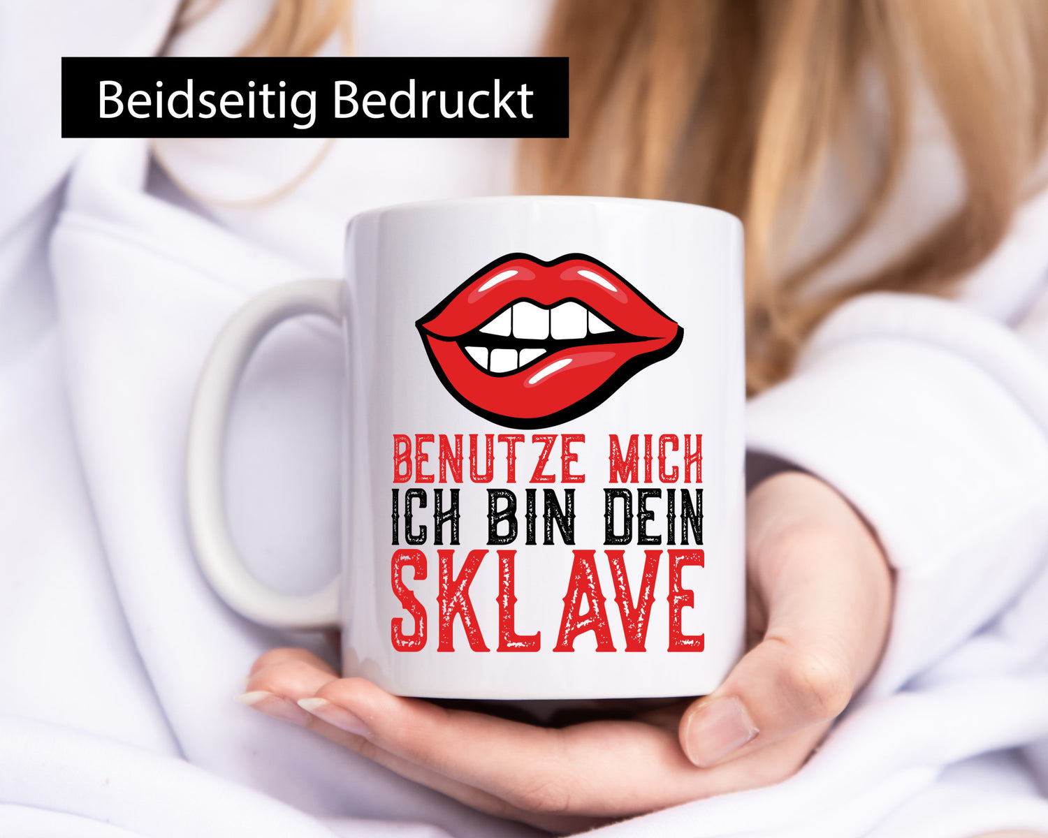 Benutze mich ich bin dein Sklave | Humor lustiger Spruch Geschenk Geschenkidee