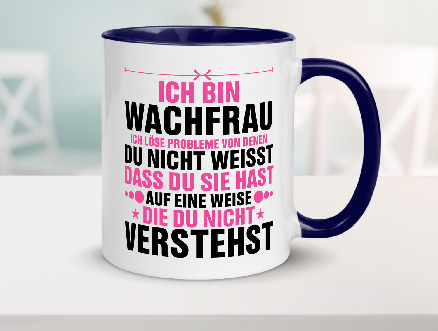 Löse Probleme: Wachfrau | Wachpersonal Nachtwächter Geschenk Humor Geschenkidee