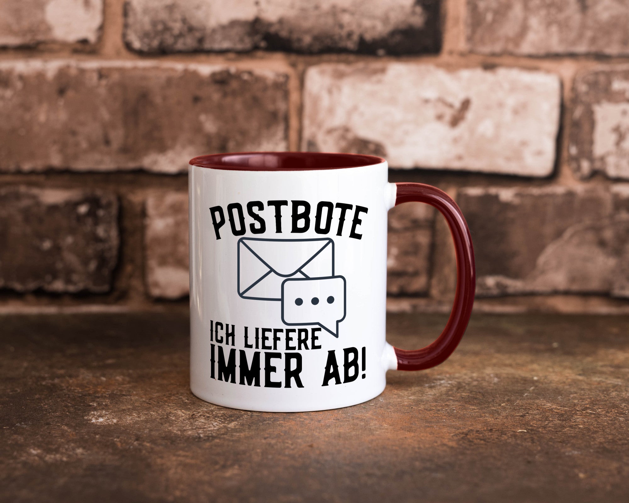 Ich liefere immer ab | Postbote Brief Zusteller Kurier Geschenk Humor
