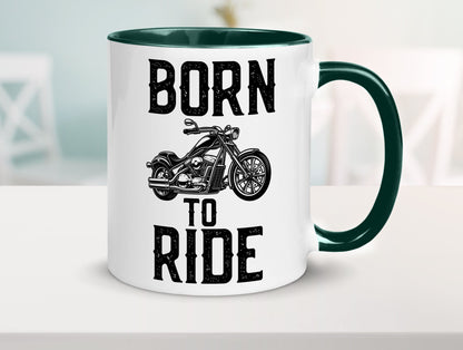 Born to ride | Biker Tasse Motorradfahrer Motorrad lustiger Spruch Geschenk