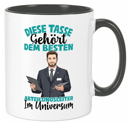 Im Universum: Abteilungsleiter| Führungskraft lustig Humor Geschenkidee Tasse