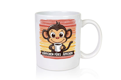 Käffchen fürs Äffchen | Kaffeetrinker Affe v2 lustiger Spruch Geschenk Humor