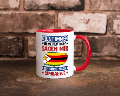 Simbabwe | Urlaub Stimmen in meinem Kopf Traumland v2 Geschenk Humor