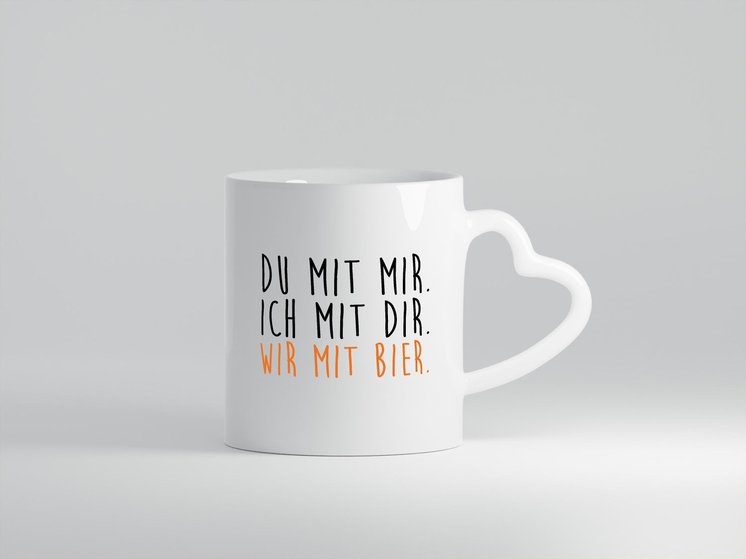 Wir mit Bier | Bierliebhaber Biertrinker Freunde Pils Geschenk Humor