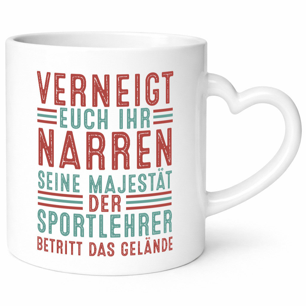 Verneigt euch: Sportlehrer | Lehrer Sport Geschenkidee Humor Tasse