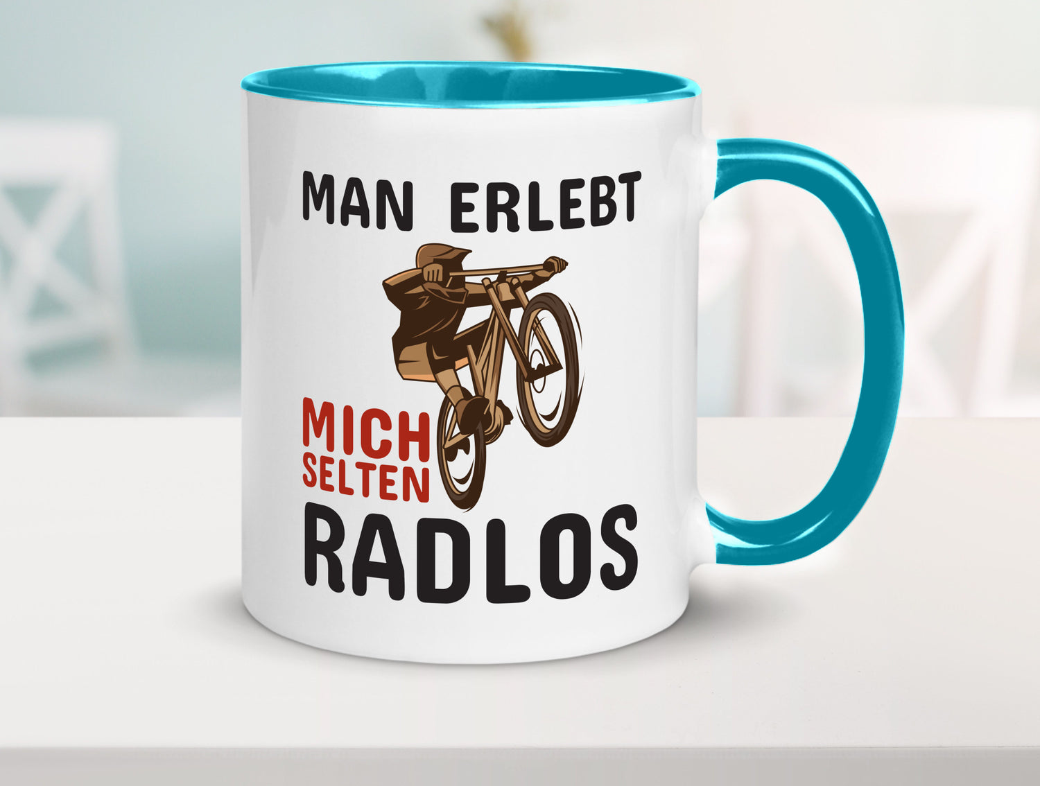 Selten Radlos | Spruchtasse Fahrrad Männer Humor lustiger Spruch Geschenk