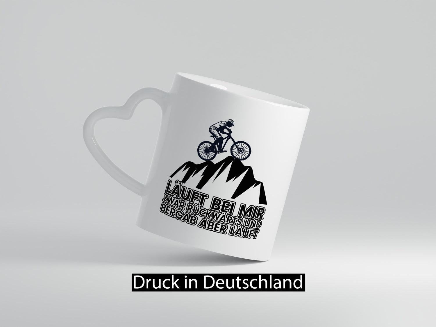 Läuft bei mir | Pechvogel Tasse Radfahrer Statement Humor Geschenkidee