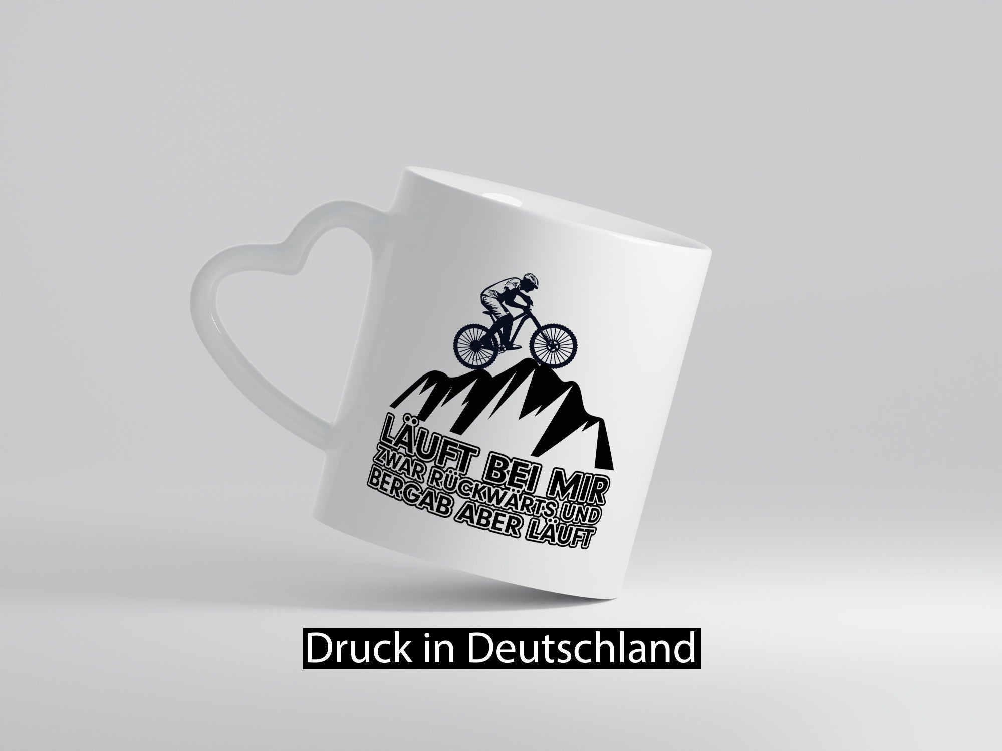 Läuft bei mir | Pechvogel Tasse Radfahrer Statement Humor Geschenkidee
