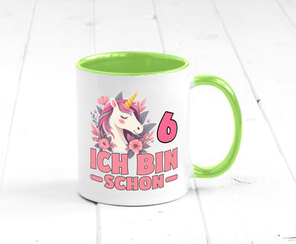 6. Geburtstag | 6 Jahre Einhorn bin schon Mädchen Geschenk Geschenkidee