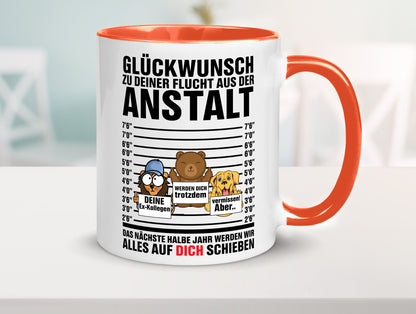 Glückwunsch zur Flucht | Arbeitskollegen Berufswechel Humor Arbeit Kollegen