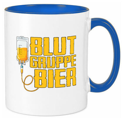 Blutgruppe Bier | Saufen Trinken Biertrinker Humor Geschenkidee Tasse