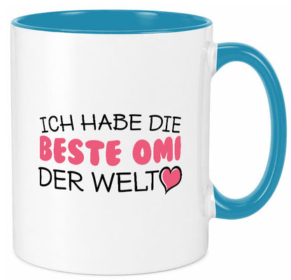 Beste Omi der Welt | Oma Tasse Geburtstag Muttertag lustig Familie Geschenkidee