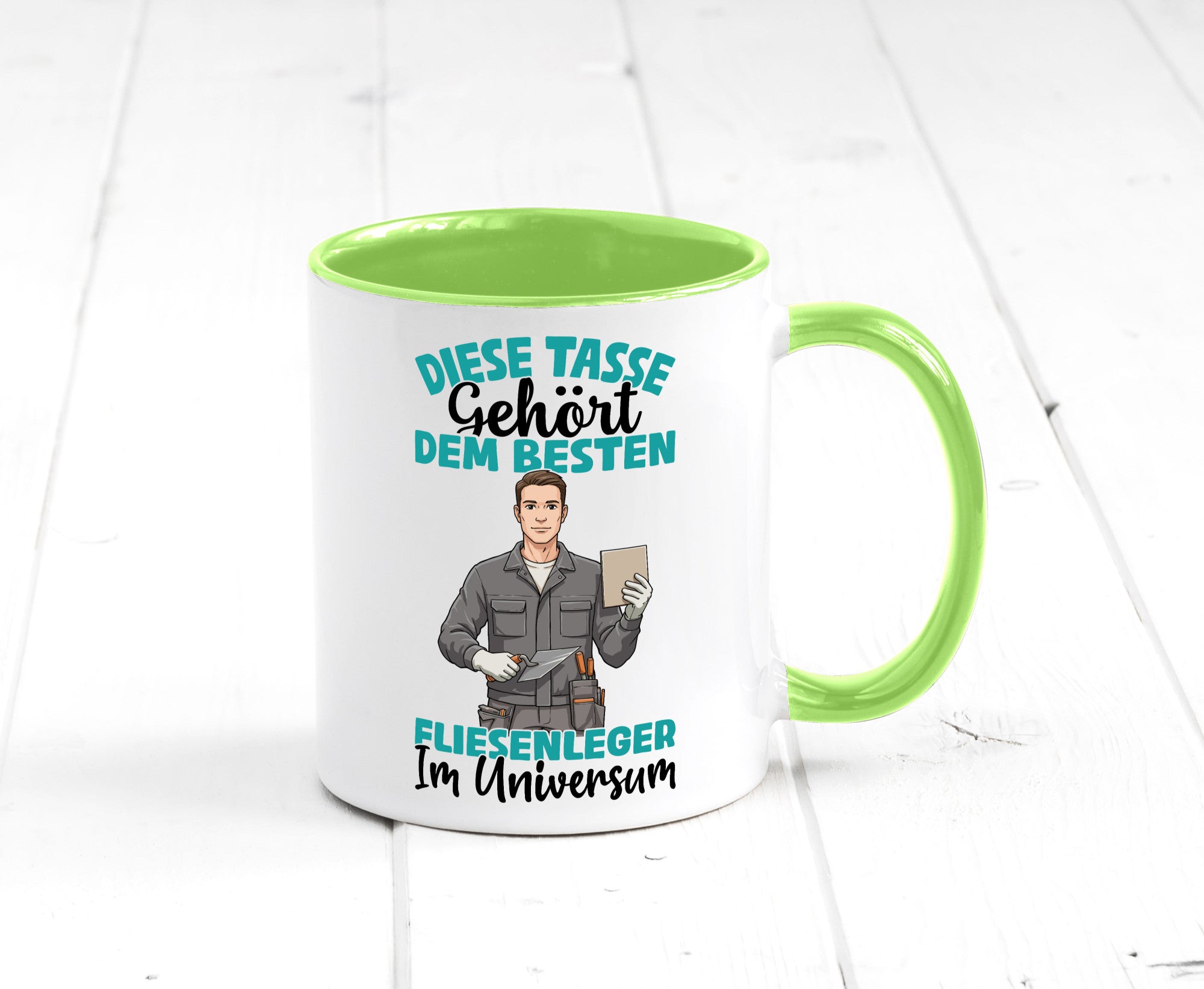 Im Universum: Fliesenleger | Fliesenlegen Bau Geschenk Humor Geschenkidee