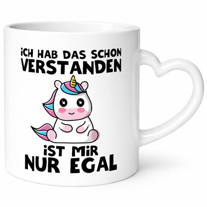 Habs verstanden ist mir nur egal | Einhorn lustiger Spruch Geschenk Humor