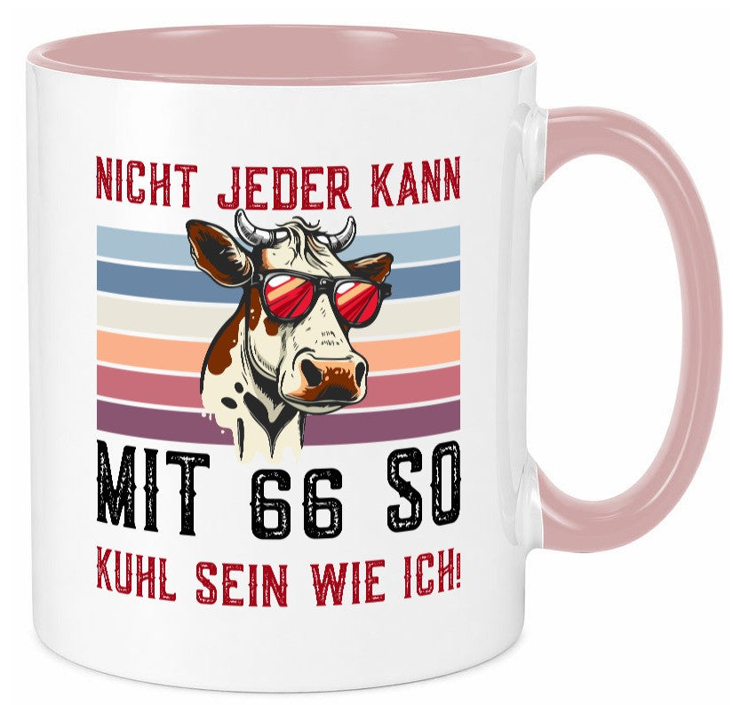 Mit 66 so gut aussehen | 66. Geburtstag Landwirt Bauer v2 Geschenk Geschenkidee Tasse