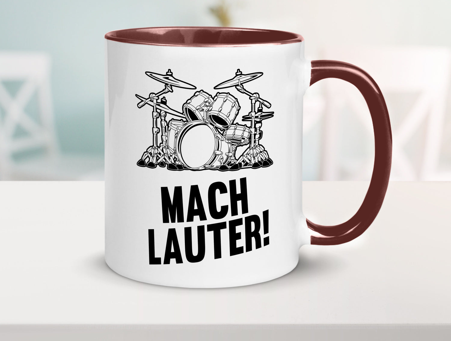 Mach lauter | Schlagzeug Band Musiker Geschenkidee Humor Tasse
