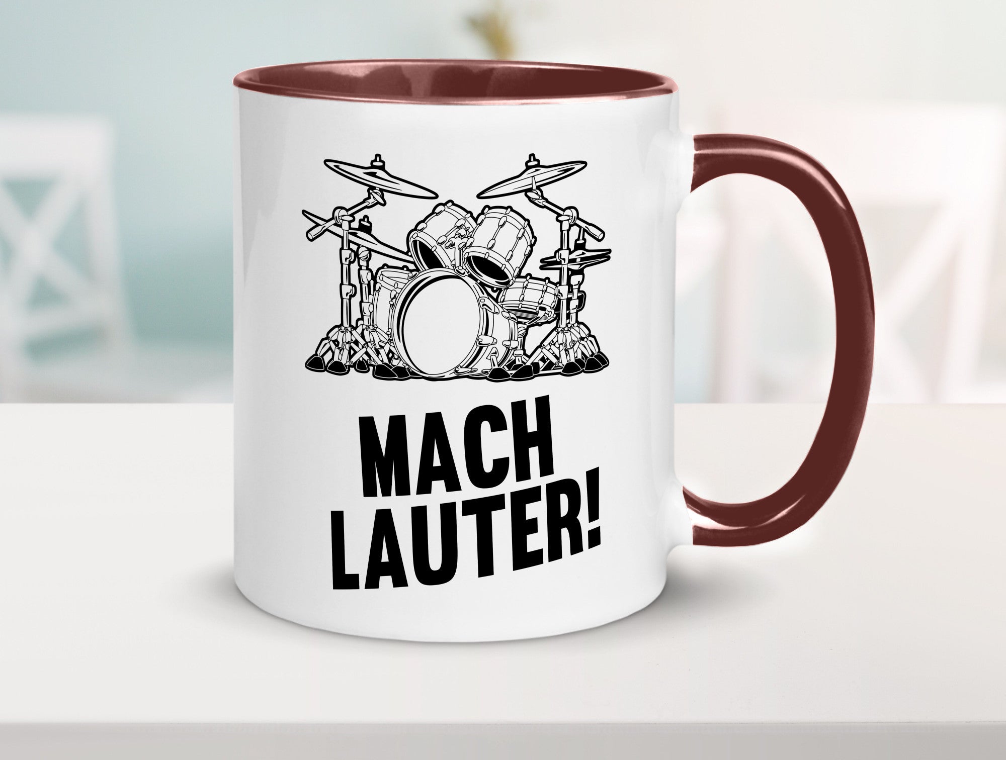 Mach lauter | Schlagzeug Band Musiker Geschenkidee Humor Tasse