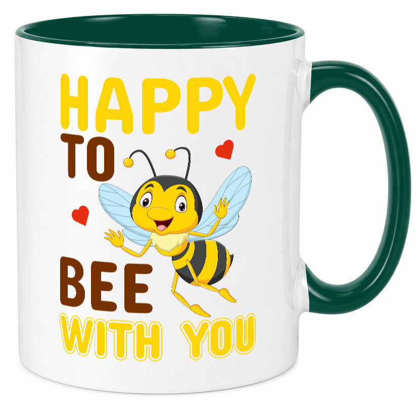 Happy Bee | Beziehung Tasse Freundschaft Bienen Humor Geschenkidee