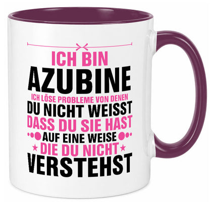Löse Probleme: Azubine | Ausbildung Lehre Lehrling Geschenk Humor Geschenkidee Tasse