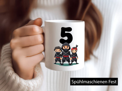 5. Geburtstag | 5 Jahre Ninja Humor Geschenkidee Tasse