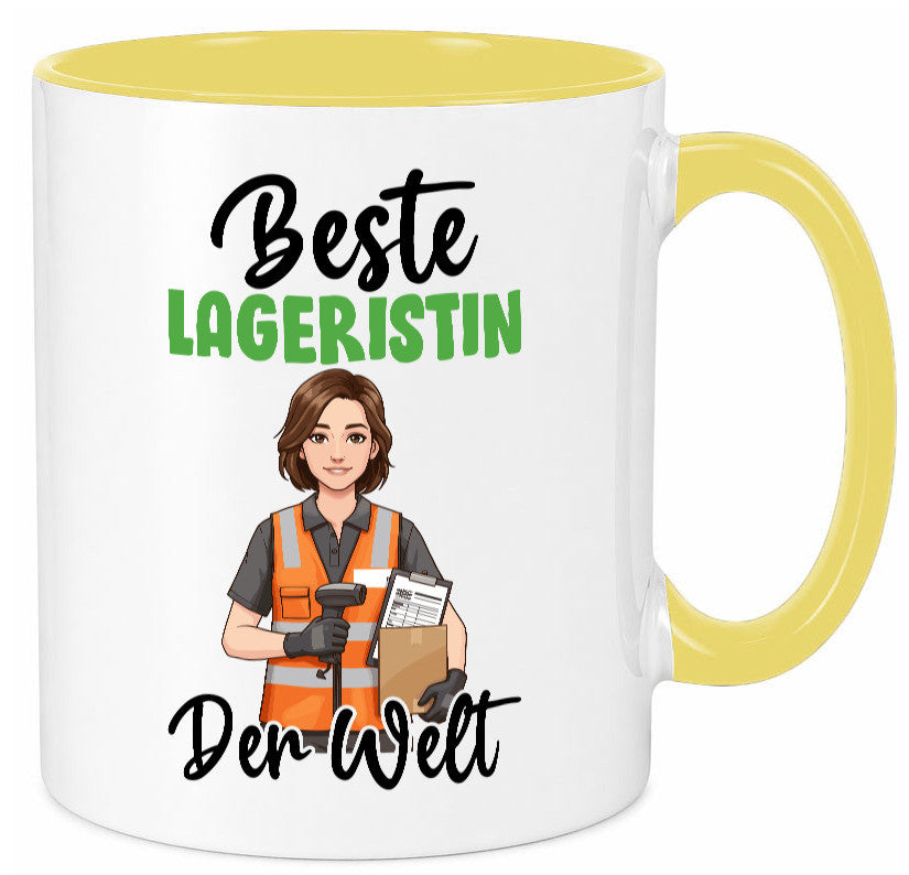 Beste Lageristin | Beruf Lager Arbeiterin v2 Geschenkidee Arbeit Kollegen Büro Tasse