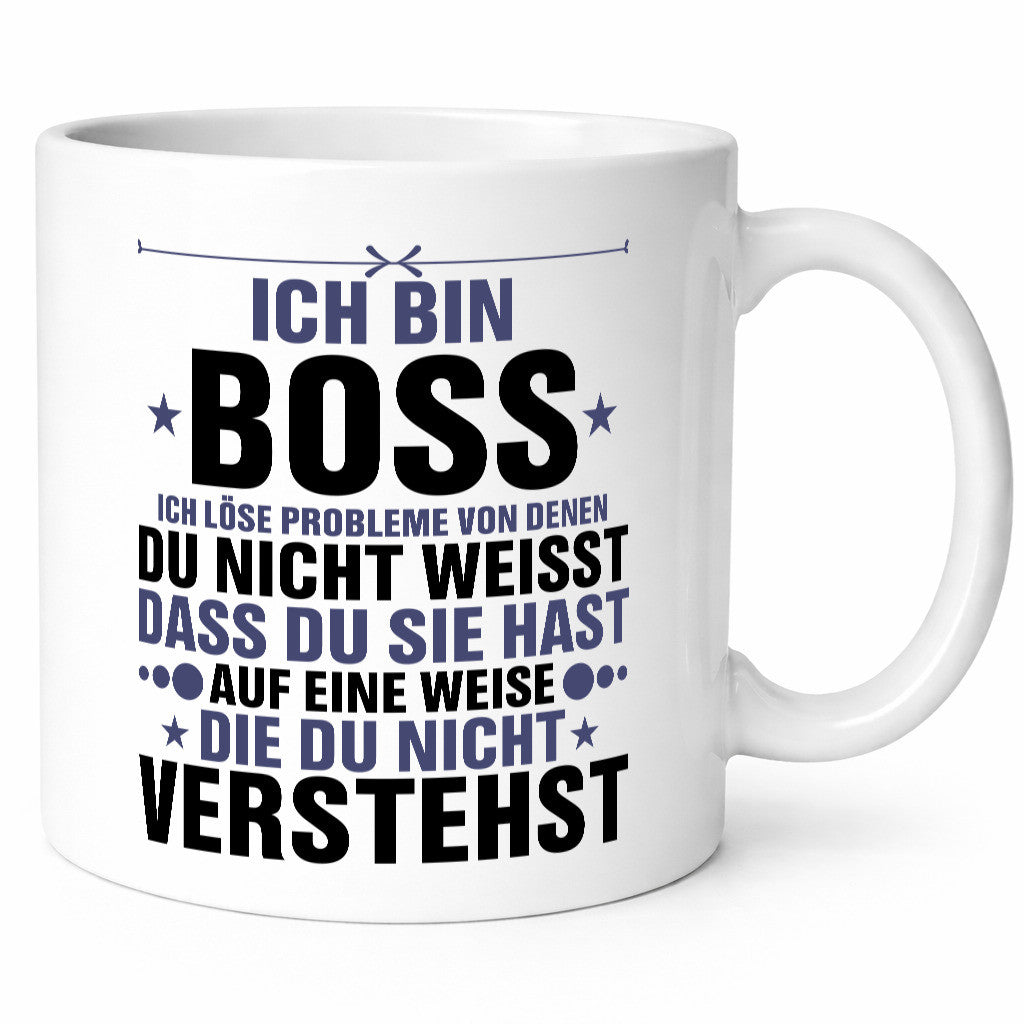 Löse Probleme: Boss | Führungskraft Vorgesetzter Geschenkidee Humor Tasse