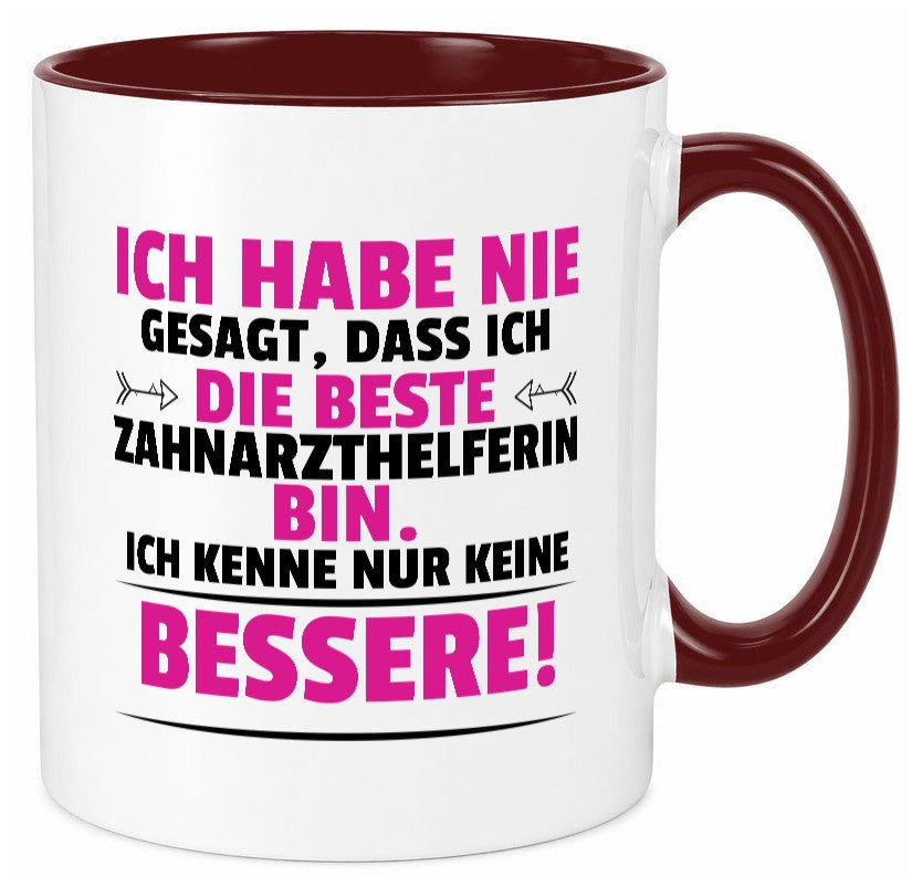 Die Beste Zahnarzthelferin | Zahnmedizin lustig Humor Geschenkidee Geschenk Tasse
