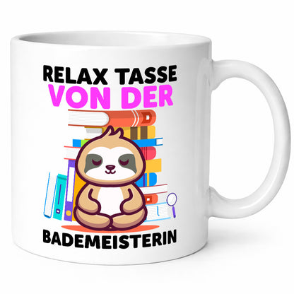 Relax Tasse: Bademeisterin | Schwimmmeisterin Humor Geschenkidee Tasse