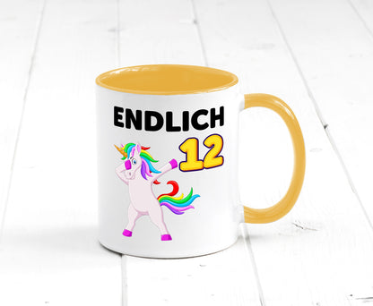 12. Geburtstag | endlich 12 Jahre Einhorn Mädchen lustig Geschenkidee Geschenk