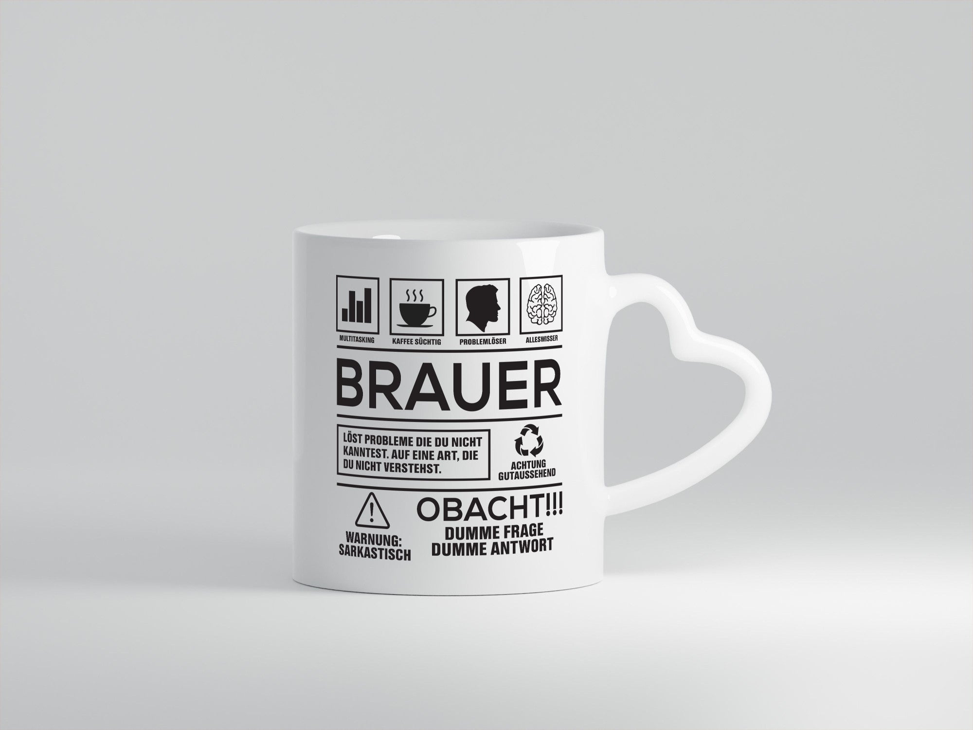 Achtung Probleme Brauer | Bier Brauerei Humor Geschenkidee Tasse
