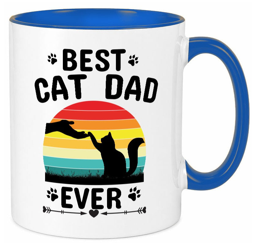Best Cat Dad Ever lustiger Spruch Geschenk Humor Geschenkidee Tasse