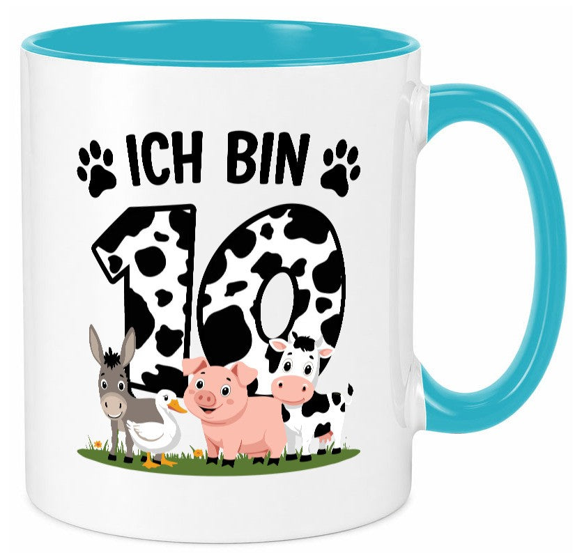 10 Geburtstag | Jahre Farmer Kind lustiger Spruch Geschenk Geschenkidee Tasse