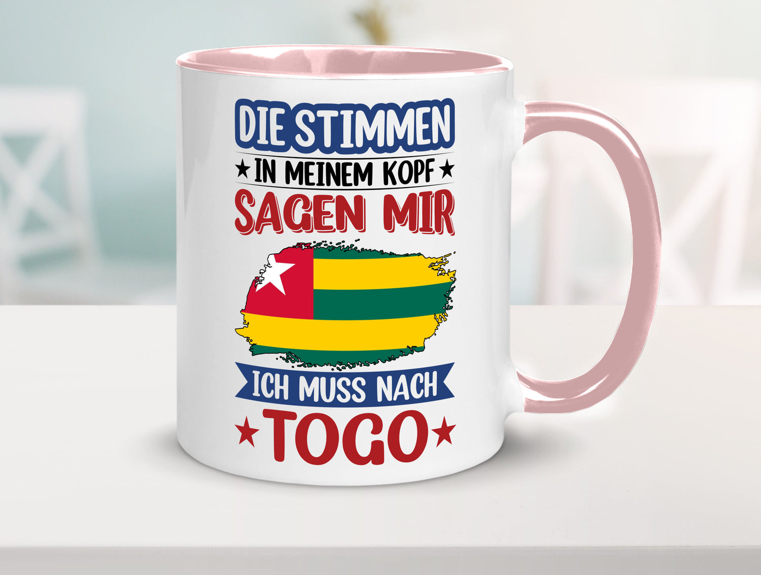 Togo | Urlaub Stimmen in meinem Kopf Traumland Humor Geschenkidee Tasse