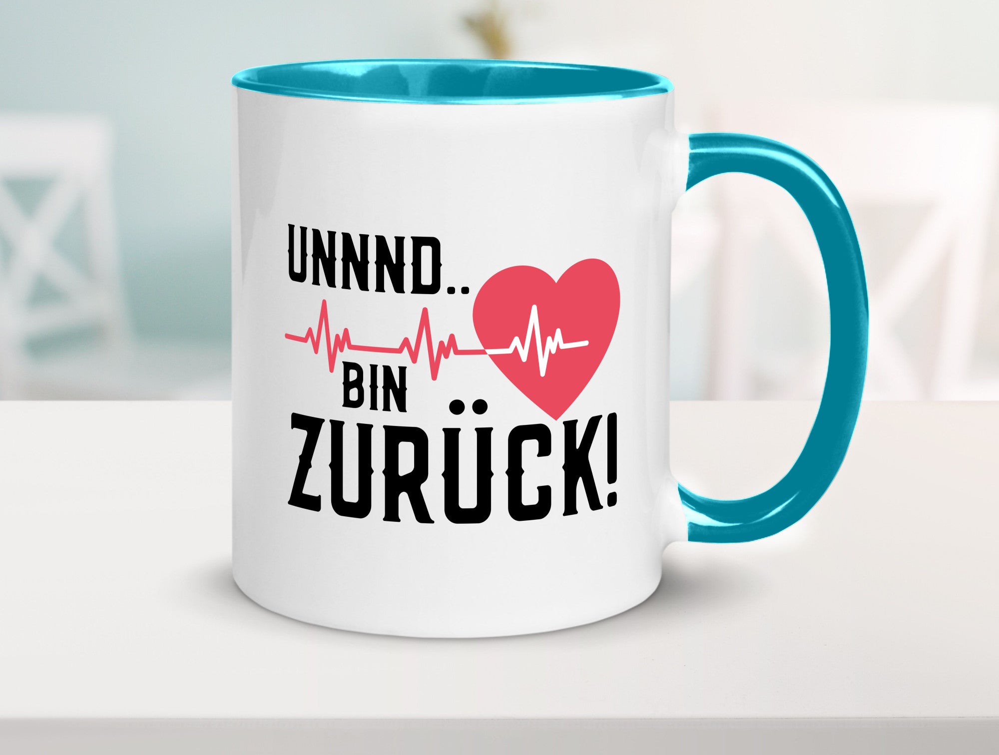 Bin zurück | Herzschlag Reanimation Puls Arzt Klinik Geschenk Humor