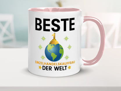 Welt Beste Einzelhandelskauffrau | Einzelhandel Geschenkidee Humor Tasse