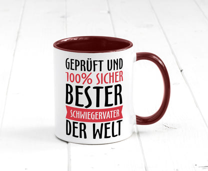 Bester Schwiegervater Geschenk Familie Geschenkidee lustiger Spruch Tasse