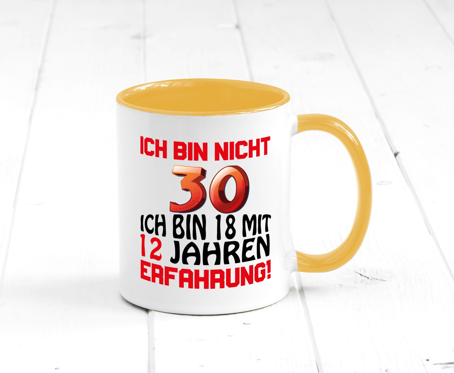 Ich bin nicht 30. lustiger Spruch Geschenk Humor Geschenkidee Tasse