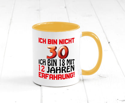 Ich bin nicht 30. lustiger Spruch Geschenk Humor Geschenkidee Tasse