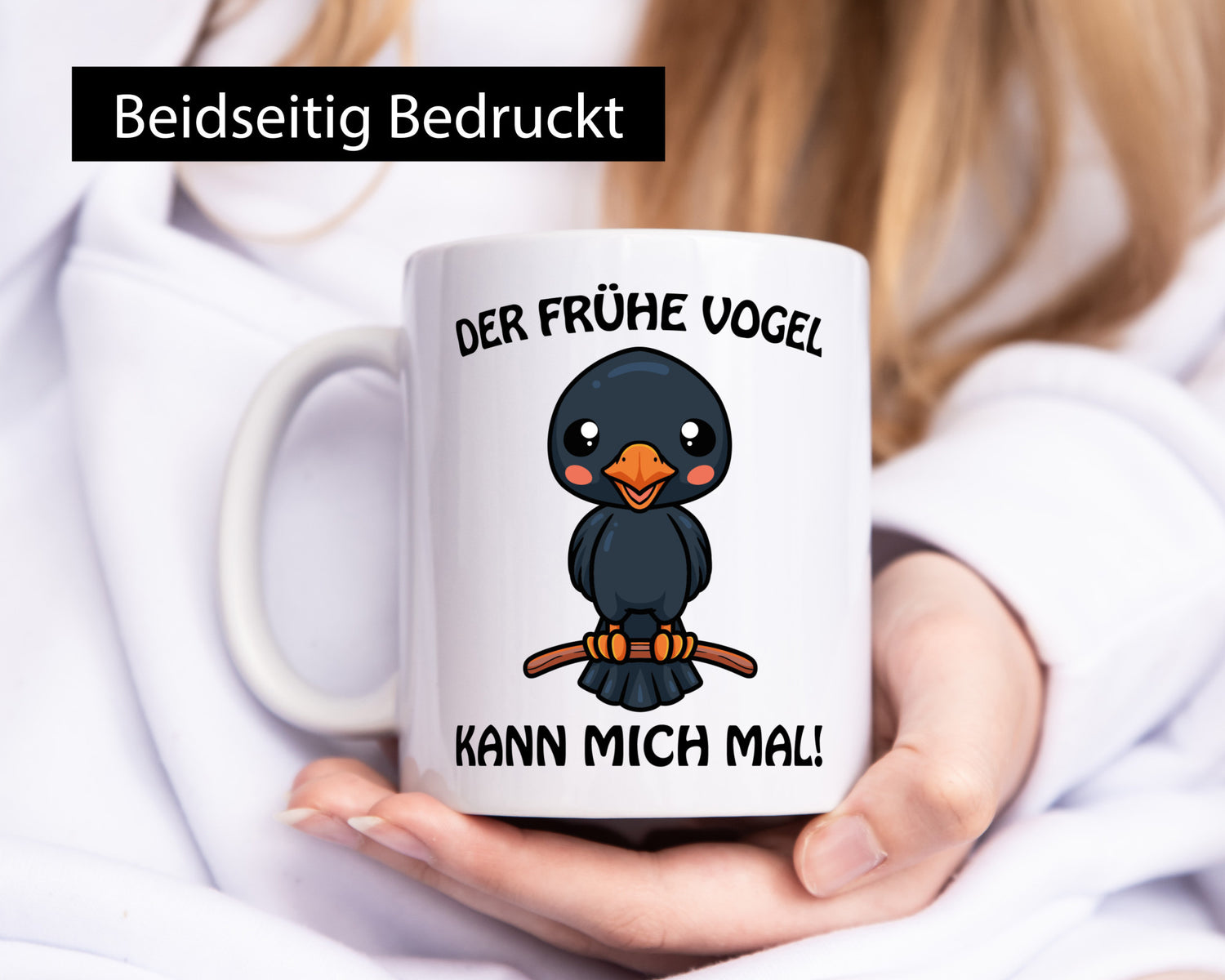 Der Frühe Vogel Humor Geschenkidee Tasse
