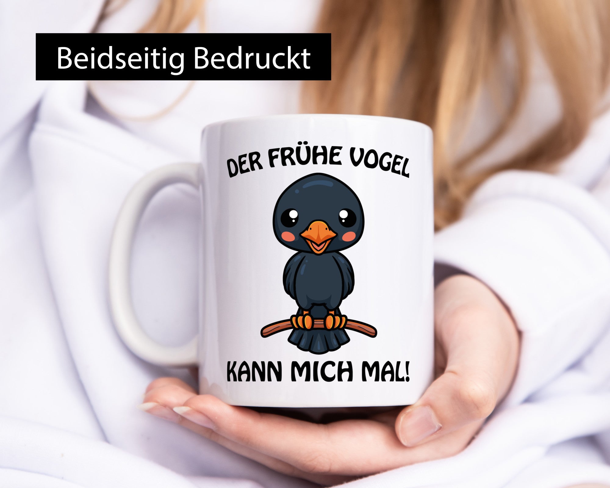 Der Frühe Vogel Humor Geschenkidee Tasse