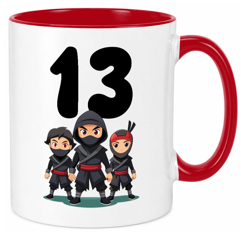 13. Geburtstag | 13 Jahre Ninja Geschenk Geschenkidee lustiger Spruch Tasse