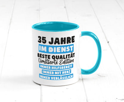 35 Jahre im Dienst | Jubiläum Arbeit v6 lustiger Spruch Geschenk Kollegen Büro