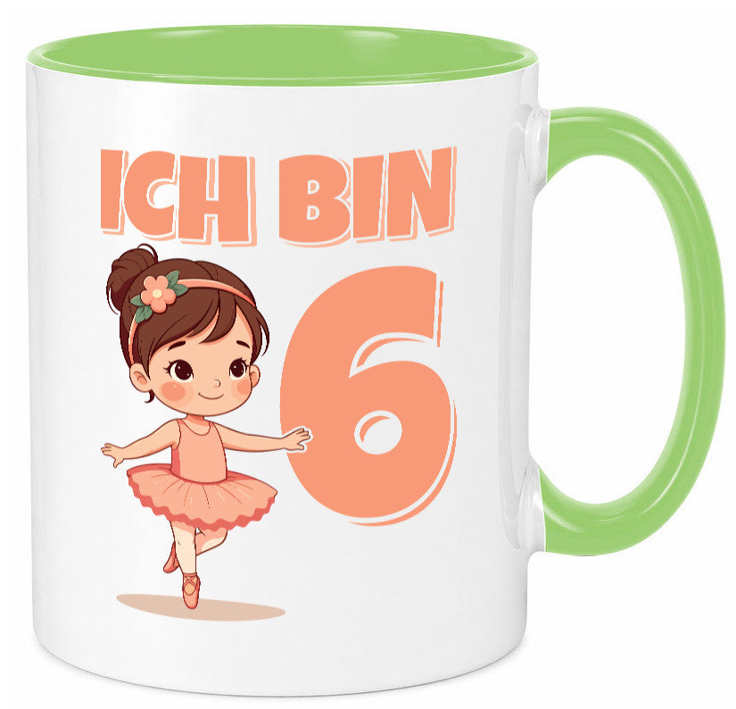 6 Geburtstag | Jahre Ballerina Mädchen Ballet lustig Geschenkidee Geschenk Tasse