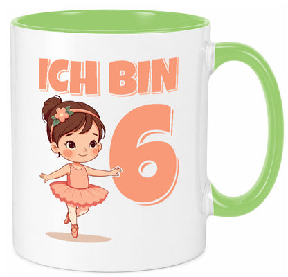6 Geburtstag | Jahre Ballerina Mädchen Ballet lustig Geschenkidee Geschenk Tasse