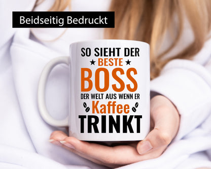 Kaffee trinkt: Boss | Führungskraft Vorgesetzter Geschenkidee Humor Tasse